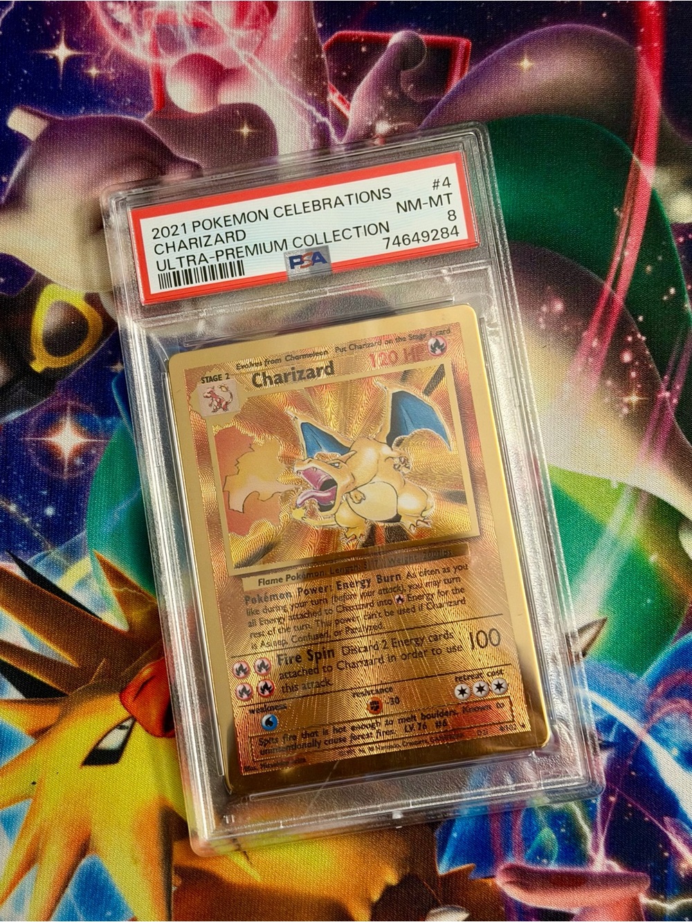 2021 POKEMON CELEBRATIONS ULTRA-PREMIUM COLLECTION #4 CHARIZARD  PSA 8